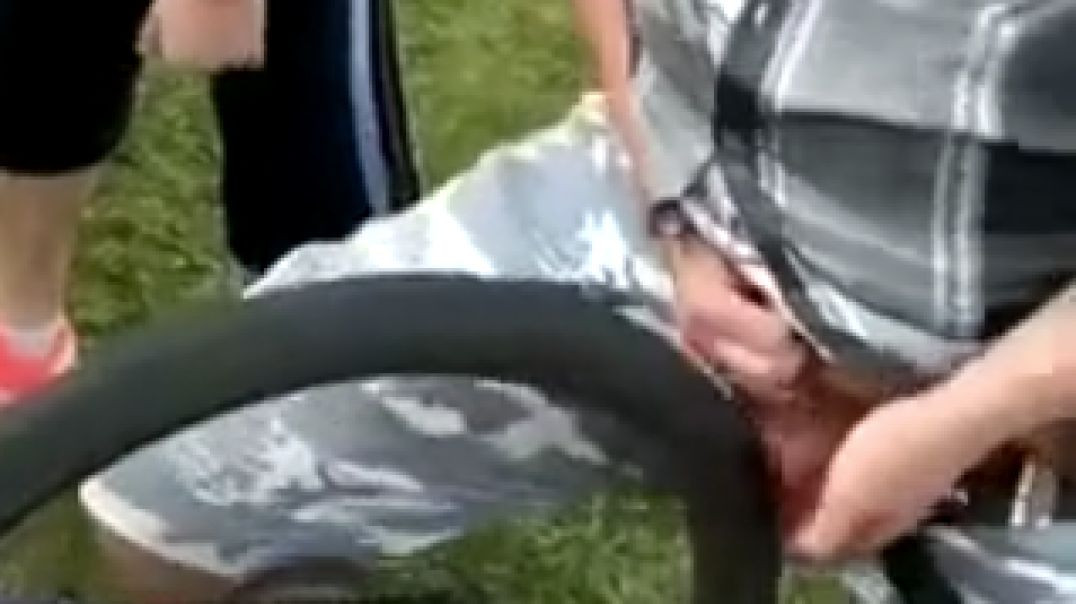 balls on the bicycle wheel