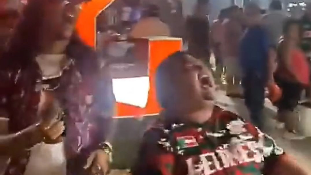 Fat guy breaks ankle from celebrating too hard