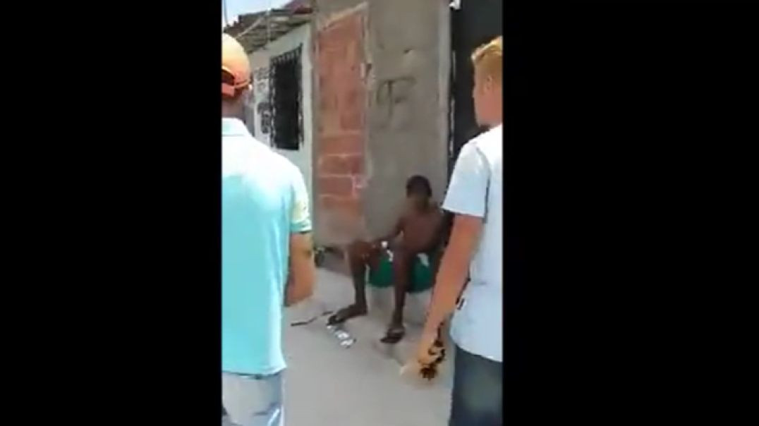 ⁣Brazilian man shot at near point blank range